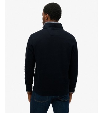 Superdry Sweat à demi-zip Classic Essential marine
