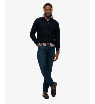 Superdry Sweat à demi-zip Classic Essential marine