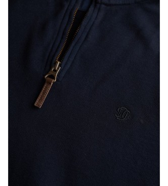 Superdry Sweat à demi-zip Classic Essential marine