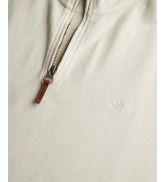 Superdry Sweat à demi-fermeture éclair Classic Essential beige