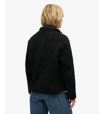 Superdry Sudadera con media cremallera Outdoor Half negro