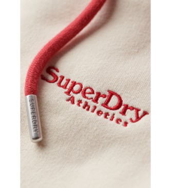 Superdry Baseball sweatshirt gebroken wit, rood