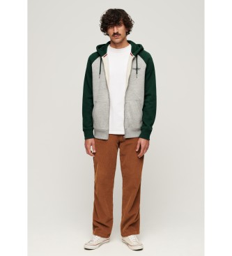 Superdry Baseball sweatshirt grijs, groen