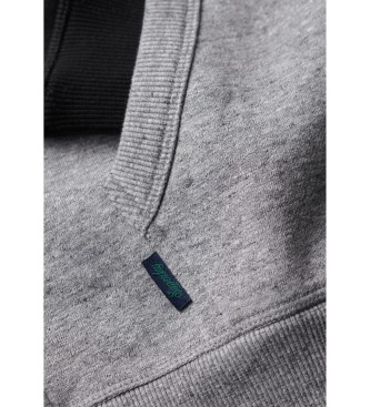 Superdry Baseball-Sweatshirt grau, schwarz 