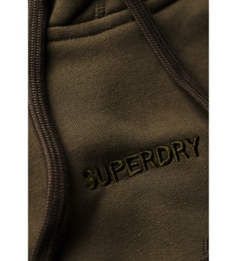 Superdry Micrologo print sweatshirt green