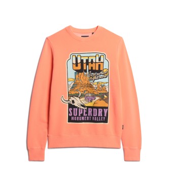 Superdry Sweatshirt Neon Travel orange