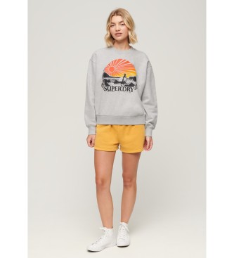 Superdry Sweatshirt Travel Souvenir grey
