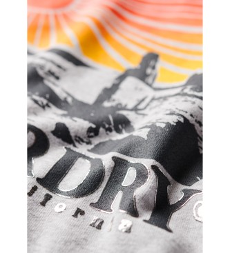 Superdry Sweatshirt Travel Souvenir gris