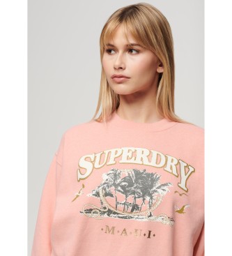 Superdry Sweatshirt Reissouvenir roze