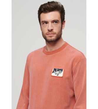 Superdry Mechanic loose-fitting sweatshirt orange