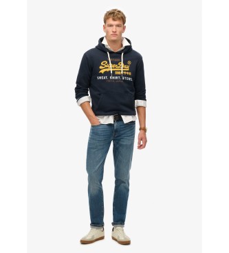 Superdry Felpa con cappuccio con logo Vintage Cali Navy