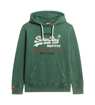 Superdry Sweat vintage vert Cali