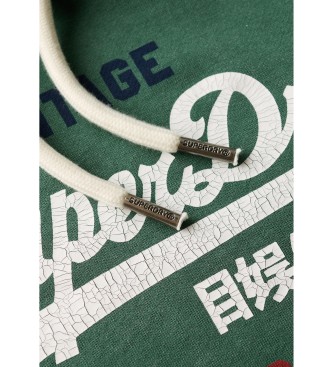 Superdry Sweat vintage vert Cali