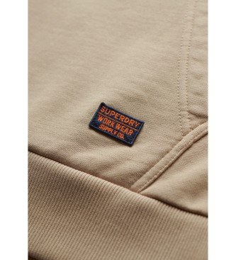 Superdry Camisola com núcleo bordado bege