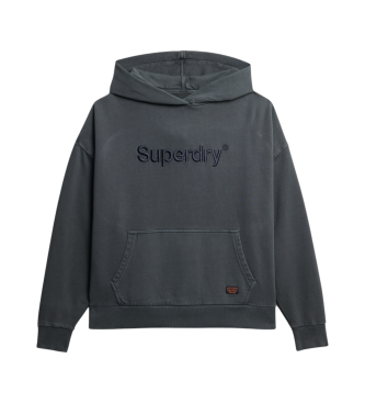 Superdry Felpa ricamata grigio nucleo