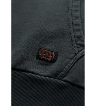 Superdry Felpa ricamata grigio nucleo