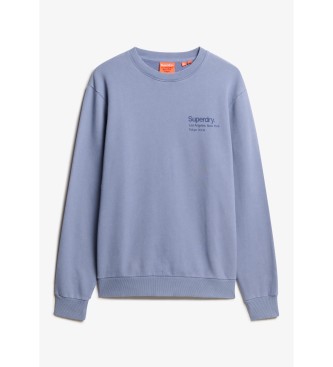 Superdry Felpa City con logo Core blu