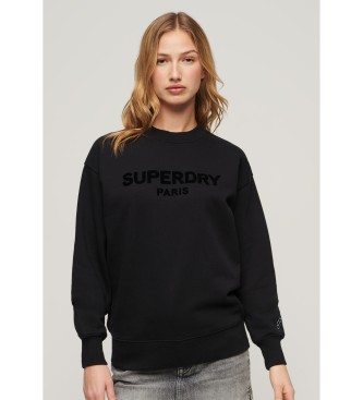 Superdry Sweater Sport Luxe zwart
