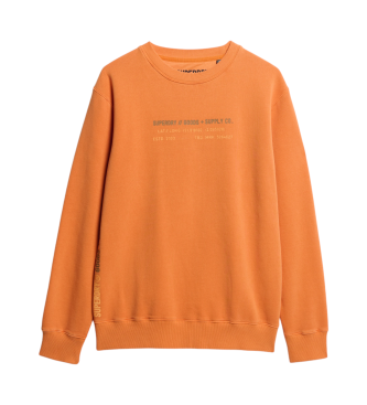Superdry Utility Sport sweatshirt med rund halsringning orange