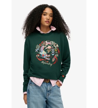 Superdry Sweatshirt Suika vert