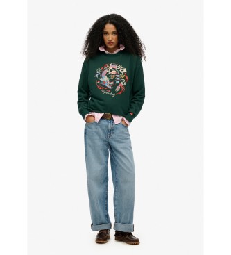 Superdry Sweatshirt Suika vert