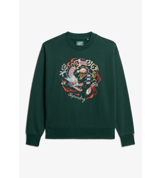 Superdry Sweatshirt Suika vert