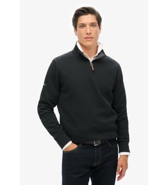 Superdry Piktrja med halv dragkedja Core black