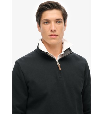 Superdry Piktrja med halv dragkedja Core black