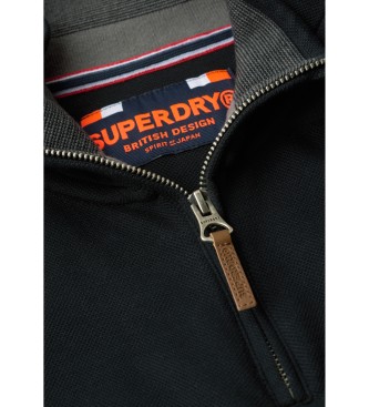 Superdry Piktrja med halv dragkedja Core black