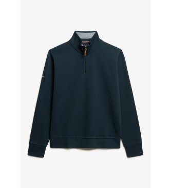 Superdry Sweatshirt piqu demi-zip Core navy