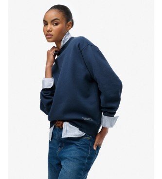 Superdry Essential Logo Sweatshirt in navy blue