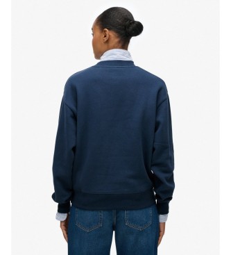 Superdry Essential Logo Sweatshirt in navy blue