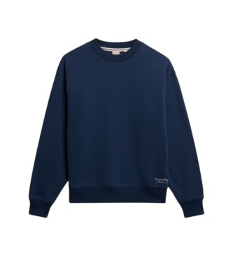 Superdry Essential Logo Sweatshirt in navy blue