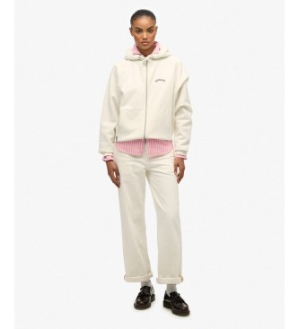 Superdry Essentieel Logo Sweatshirt wit