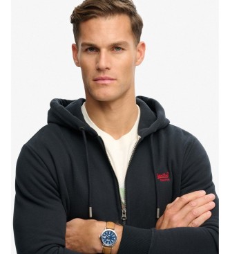 Superdry Essential Logo Zip Sweatshirt navy