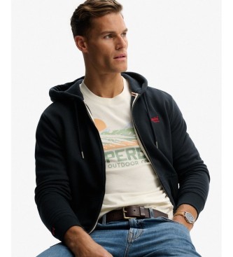 Superdry Essential Logo Zip Sweatshirt navy