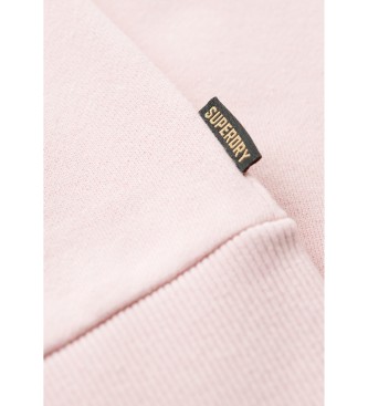 Superdry Verwerkt klassiek sweatshirt met capuchon roze