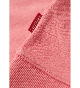 Superdry Grafisk sweatshirt med broderet logo Vintage pink