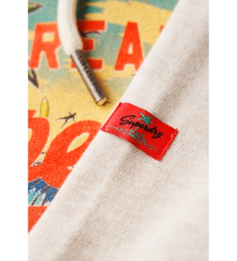 Superdry Beigefarbenes Sweatshirt von LA Vintage