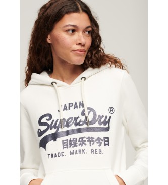 Superdry Grafisk sweatshirt med hvidt vintage metallogo