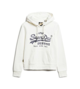Superdry Grafisk sweatshirt med hvidt vintage metallogo