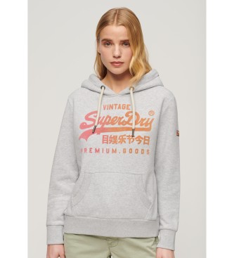 Superdry Sweatshirt mit Vintage-Logo in einem tieferen Grauton