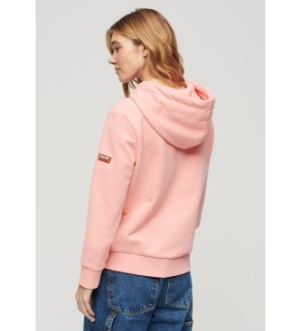 Superdry Vintage Logo sweatshirt in een diepere tint roze