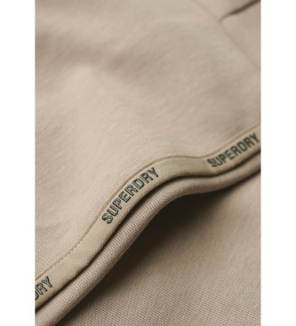 Superdry Sport Tech sweatshirt med logotyp beige
