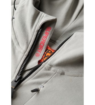Superdry Lstsiddende httetrje med lynls og grt Tech-logo
