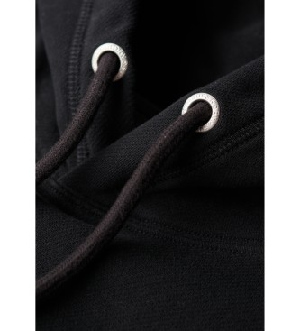 Superdry Sportswear črna vrečasta majica z reliefnimi detajli