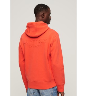 Superdry Ls sweatshirt med prget detalje Sportswear orange
