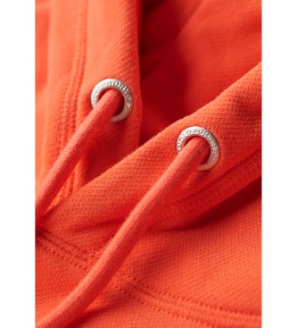 Superdry Ls sweatshirt med prget detalje Sportswear orange