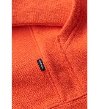 Superdry Luźna bluza z wytłoczonym detalem Sportswear pomarańczowy
