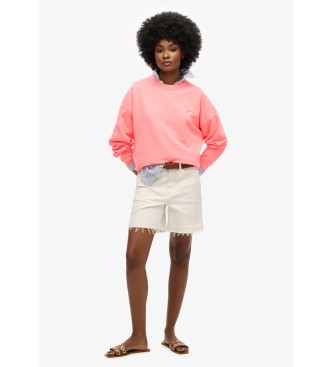 Superdry Baggy sweatshirt logo Essential roze